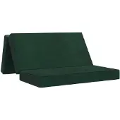 vidaXL Vouwbare Sofa Bed 120 x 67 x 45 cm Donkergroen