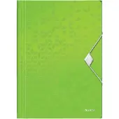 Leitz - Elastomap WOW A4 3 kleppen PP groen | 1 stuk | 10 stuks