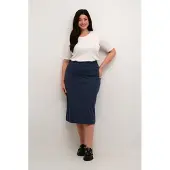 KAFFE CURVE Rok 'KC Jenna' marine
