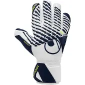 Uhlsport FM Supersoft HN Keepershandschoenen Wit Donkerblauw Neongeel