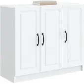 vidaXL Dressoir Wit 89 x 34,5 x 77 cm Bewerkt hout