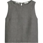 Marc O'Polo regular fit blousetop van puur linnen