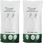 Songmics Vuilniszak van 8 liter met trekkoord, Wit / 2