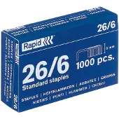 Rapid Nieten 26/6 gegalvaniseerd standaard 1000 stuks