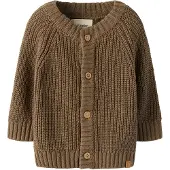 Lil´ Atelier Baby Truien & Vesten Nbnemlen Ls Knit Card Lil Noos - Bruin - Maat 62
