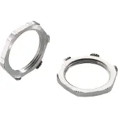 Pflitsch EMC M25 Vernikkeld Messing Locknut - GMM225/7PA [2 Stuks]