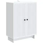 vidaXL Dressoir Wit 66 x 34,5 x 90 cm Bewerkt hout