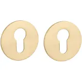 STERK | Cilinderplaatjes OVAL 1711 | Ultra dun | 3mm | Rond | Goud gepolijst PVD