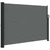 vidaXL Uitschuifbaar zijluifel antraciet 140x500 cm