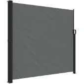vidaXL Windscherm uittrekbaar 180x500 cm antracietkleurig