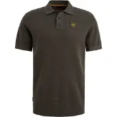 PME Legend Poloshirt Knitted Structure Groen | Donkergroen | Maat 3XL