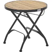 Beliani LASCARI - Tuin bijzettafel - Lichtbruin - Acaciahout