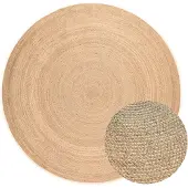 Home Collection Jute Vloerkleed Geweven - Rond - Naturel ø 200 cm
