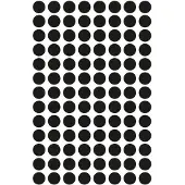 Avery 3009 Ronde Etiket 8mm Zwart - 4160 Etiketten