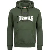 Lonsdale Sweatshirt 'Thurning' kaki / donkergroen / zwart / wit