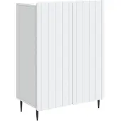 vidaXL Dressoir Wit 66 x 34,5 x 92 cm Bewerkt hout