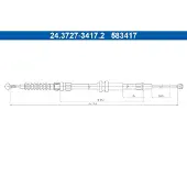 Ate 24.3727-3417.2 Handremkabel