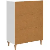 vidaXL Dressoir Wit 66 x 34,5 x 90 cm Bewerkt hout