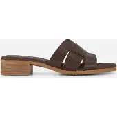 OH MY SANDALS Slippers bruin Leer Maat 38