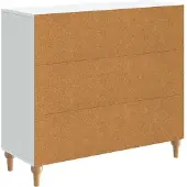 vidaXL Dressoir Wit 89 x 34,5 x 80 cm Bewerkt hout