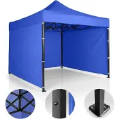 Plonos - Tuinpaviljoen - 3 Zijden - 3x3m - Blauw