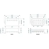 Lollar Standard Imperial Neck Humbucker pickup, Zwart