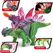 Zuru Stegosaurus Dinosaur Praiser With Lights And Sounds Figure 37x23x11 Cm Veelkleurig One Size / EU Plug 220V Kinderen
