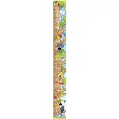 Woezel en pip Groeimeter Muursticker - Dieren - 160x17cm - Multi
