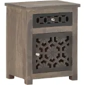 vidaXL Nachtkastje 40x30x50 cm massief mangohout