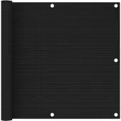 vidaXL Balkonscherm 90x500 cm HDPE zwart