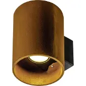 SLV Rusty LED buitenwandlamp Up/Down cilinder Rusty, dimbaar, bruin / roest, metaal, Modern