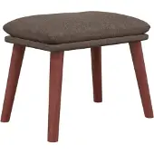 vidaXL Voetenbank 45x29,5x35 cm stof taupe