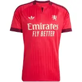 Adidas Tricot 'Olympique Lyon 26/27' framboos / wijnrood / offwhite