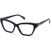 Blumarine Bril - - VBM883 - Glanzend zwart - Acetaat - 54/15/140