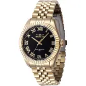 Invicta Specialty 47417 Dames Horloge - Quartz Uurwerk - Roestvrij Staal met zwarte Wijzerplaat - 36mm