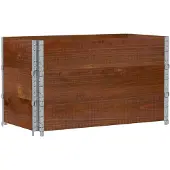 vidaXL Plantenbak 100x50 cm massief grenenhout bruin