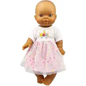 Heless Meisjes Babypop met Eenhoornjurk Hannah - 34cm