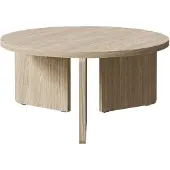 Selsey Effy Salontafel rond | Design mdf naturel x40.5 cm eettafels | NADUVI