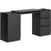 Vicco Ladekast met bureaufunctie Varino, Zwart, 80 x 75.5 cm uitschuifbaar