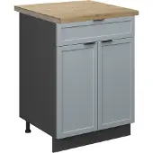 Vicco Fame-Line Keukenonderkast – 60 cm met lade, WB Eik Licht blauw-grijs