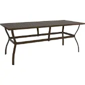 vidaXL Tuintafel 190x80x72 cm staal bruin