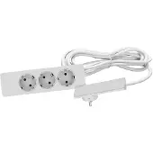 Evoline 151000156300 Stekkerdoos 3-voudig Wit Randaarde stekker 1 stuk(s)