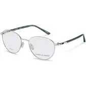 Porsche Design Bril - - P8767 - Palladium/blauw - Metaal - Rond 53-18-145