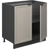 Vicco Fame-Line Wastafelkast – 80 cm met legplank, zonder werkblad GrijsBeige