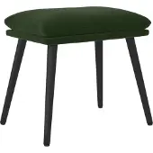 vidaXL Voetenbank 45x29,5x35 cm fluweel donkergroen