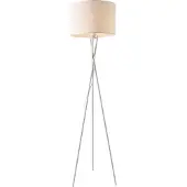 Lux.pro Standaardlamp 'Grenoble', 154 cm, 1x E27, 60W, metalen voet, wit