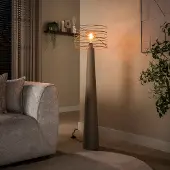 Lyora Zand vloerlamp Curl met draad kap