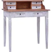 Prolenta Maison Exclusive - Bureau met laden, 90x50x101 cm, massief gerecycled hout