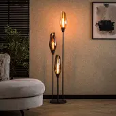 Lyora Glazen Vloerlamp Cocoon 3x E27 168cm
