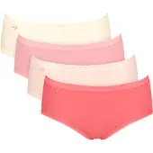 Sloggi Slip ' Originals Basic ' crème / lichtgeel / rosa / rood